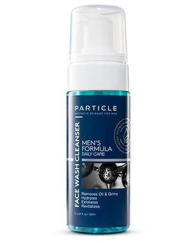 Bottle of Particle Men's Formula Daily Care Face Wash Cleanser.