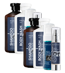 Particle Gift Bundle for men consisting of six products of Men’s Formula Daily Care