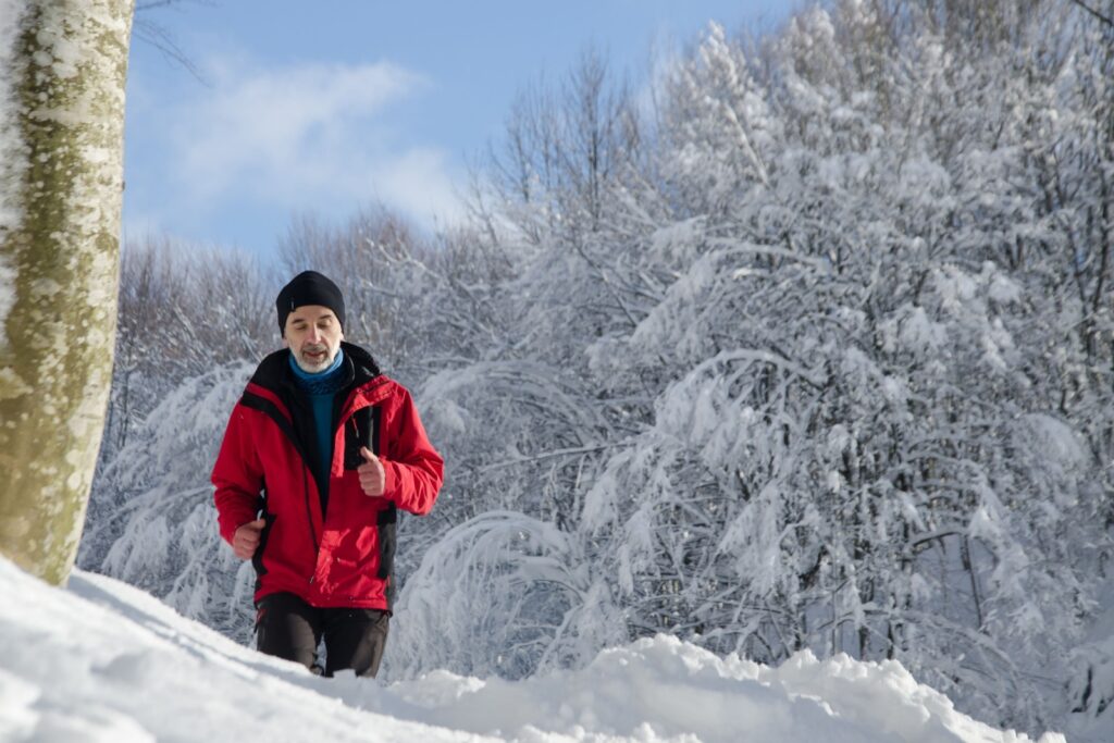 winter jogging